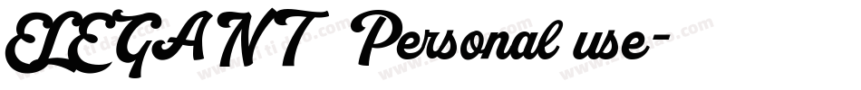 ELEGANT  Personal use字体转换